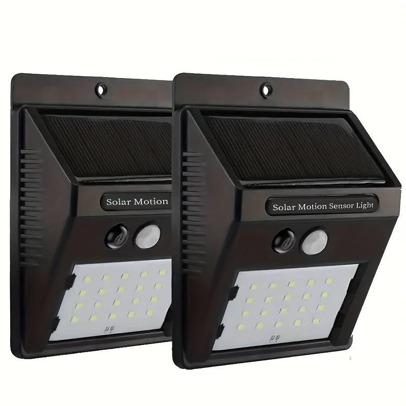 4pcs Solar Wall Lights Outdoor Waterproof Induction Path Lighting