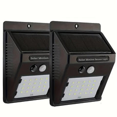 4pcs Solar Wall Lights Outdoor Waterproof Induction Path Lighting