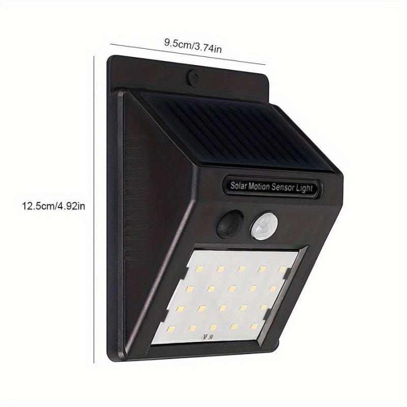 4pcs Solar Wall Lights Outdoor Waterproof Induction Path Lighting