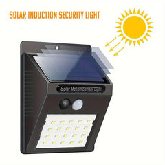 4pcs Solar Wall Lights Outdoor Waterproof Induction Path Lighting