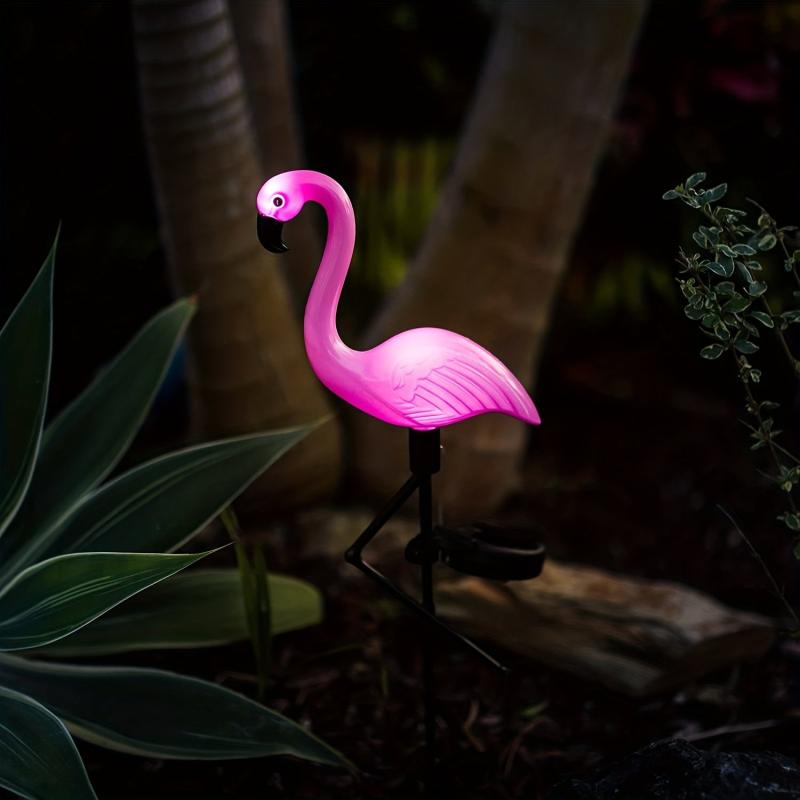Flamingo LED Stake Lights Solar Powered Waterproof Garden Decor