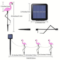 Flamingo LED Stake Lights Solar Powered Waterproof Garden Decor
