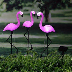 Flamingo LED Stake Lights Solar Powered Waterproof Garden Decor