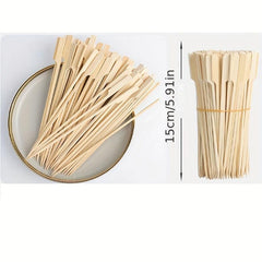 Bamboo Skewers 200 PCS for Appetizers Cocktail Picks Fruit Kababs