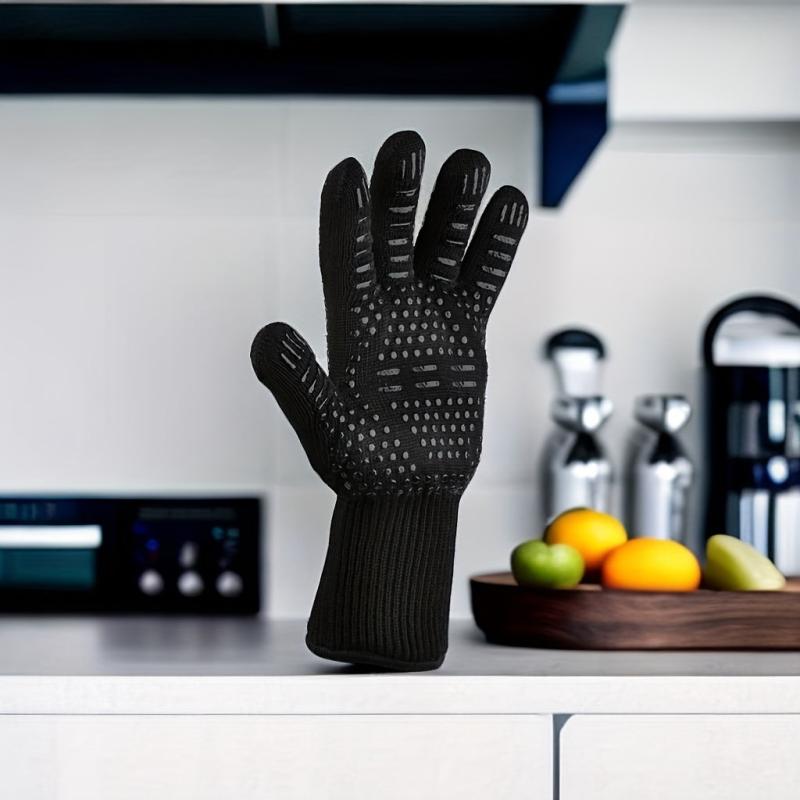 2PCS Silicone Non slip Oven Heat Resistant Gloves