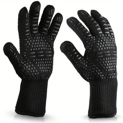2PCS Silicone Non slip Oven Heat Resistant Gloves