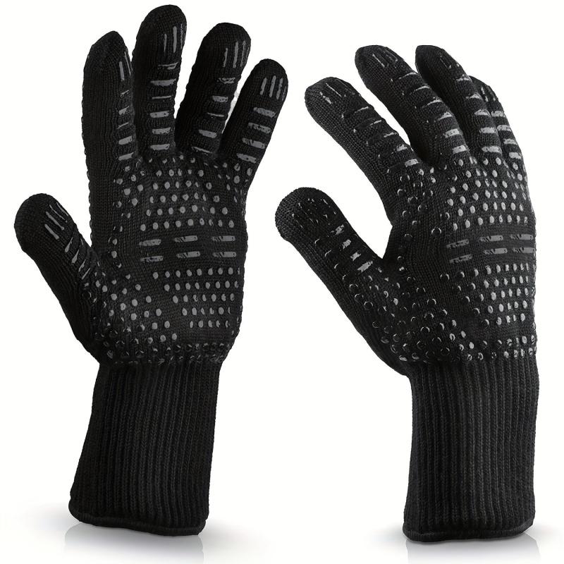 2PCS Silicone Non slip Oven Heat Resistant Gloves