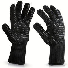 2PCS Silicone Non slip Oven Heat Resistant Gloves