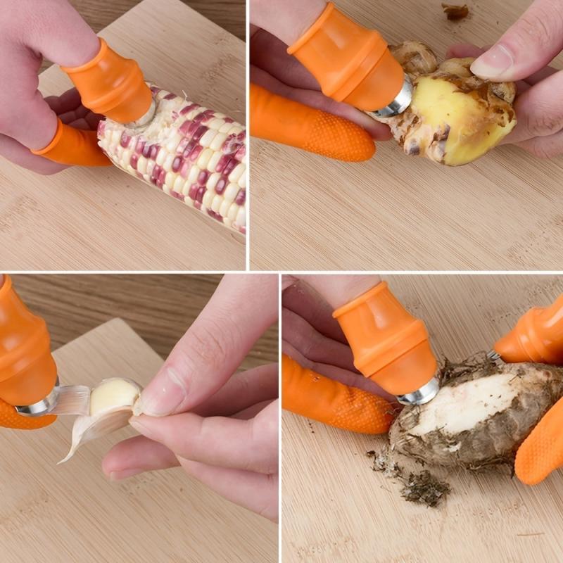 Kitchen Picking Finger Gloves Iron Nail Gloves Pepper Picking Thumb