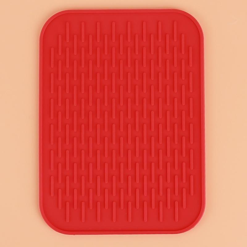 Silicone Heat Resistant Mat Holder Trivets for Hot Pots, Kitchen Dish Pad