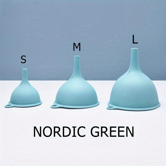 3pcs Kitchen Funnel Set Canning Silicone Food Funnel 84g Small Large Wide Mouth