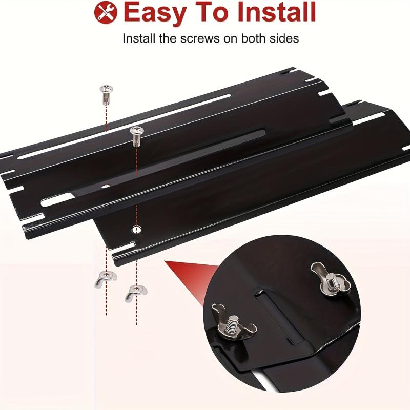 Adjustable Porcelain Steel Heat Plate Shield for Gas Grill