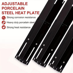 Adjustable Porcelain Steel Heat Plate Shield for Gas Grill