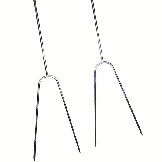 5pcs Stainless Steel BBQ Fork for Barbecue Fish Hot Dog Camping