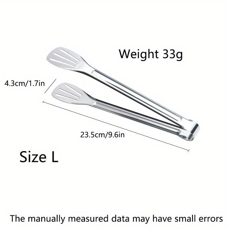 Stainless Steel Tongs for Frying BBQ Kebab Skewers Buffet Cooking Tool