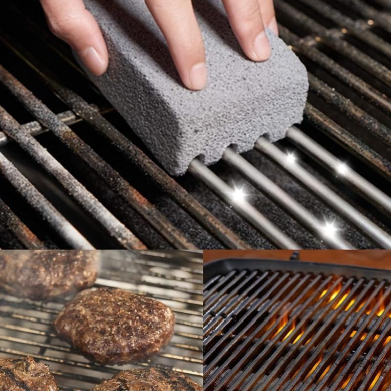 BBQ Grill Cleaning Brush Brick Block Barbecue Cleaning Stone Pumice Brick