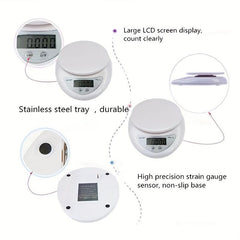 Portable Digital Scale LED Electronic Scales Postal Food Balance Measuring Weigh