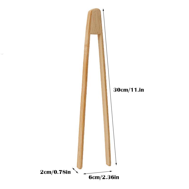 Bamboo Barbecue Tongs Bread Clips Food Clips Kitchen Tools
