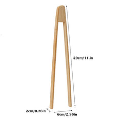 Bamboo Barbecue Tongs Bread Clips Food Clips Kitchen Tools