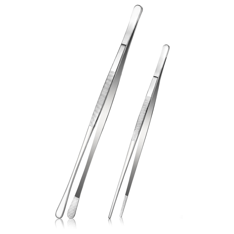 Professional Stainless Steel Tweezers for Cooking Repairing Sea Food BBQ