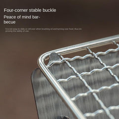 Portable Stainless Steel BBQ Grill for Camping Picnics Outdoor Cooking