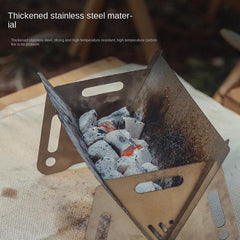 Portable Stainless Steel BBQ Grill for Camping Picnics Outdoor Cooking