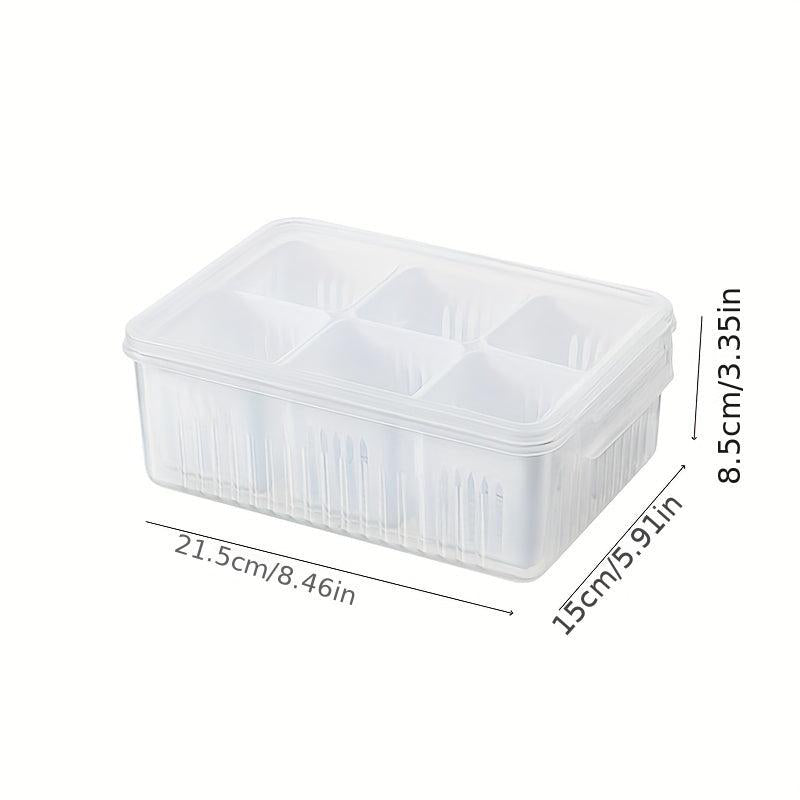 Scallion Preservation Box With Lid Compartment Box Refrigerator Preservation Box