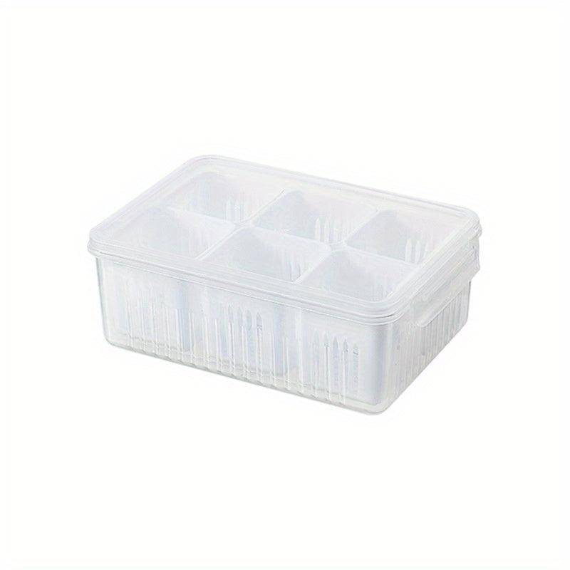 Scallion Preservation Box With Lid Compartment Box Refrigerator Preservation Box