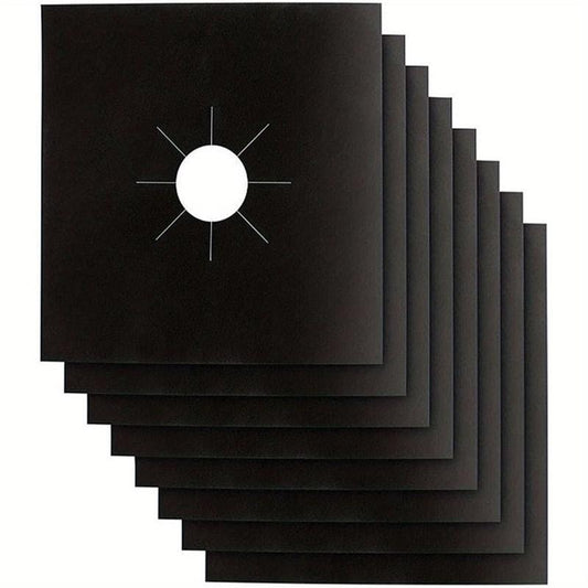 8pcs Stove Burner Covers Gas Stove Protectors 0.2mm Thickness
