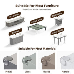 12pcs Table Corner Protector Guards Safety Furniture Corner Guard