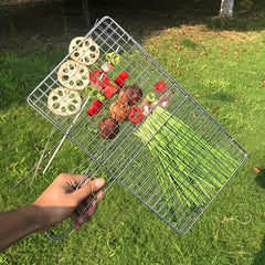 Stainless Steel Grilled Fish Clip for Outdoor BBQ