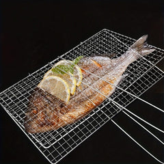 Stainless Steel Grilled Fish Clip for Outdoor BBQ