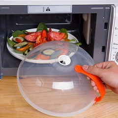 Transparent Splash Proof Food Cover Microwave Oven Tray Cover