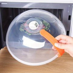Transparent Splash Proof Food Cover Microwave Oven Tray Cover