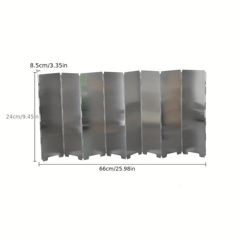 8pcs Camping BBQ Grill Head Windshield Aluminum Alloy Stove