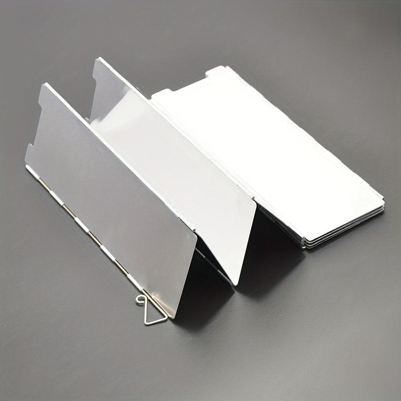 8pcs Camping BBQ Grill Head Windshield Aluminum Alloy Stove