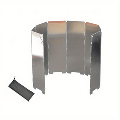 8pcs Camping BBQ Grill Head Windshield Aluminum Alloy Stove