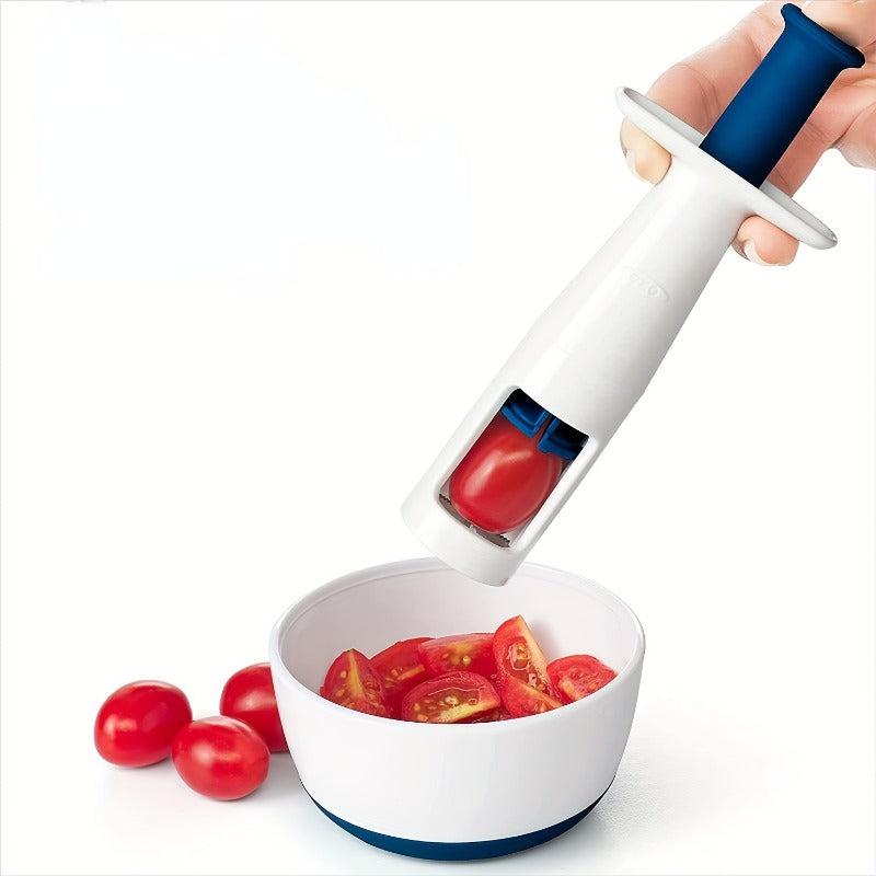 Grape Slicer Kitchen Tool Fruit Tomato Cutter Manual Cut Gadget