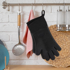 Silicone BBQ Gloves Heat Resistant Waterproof Kitchen Mitts