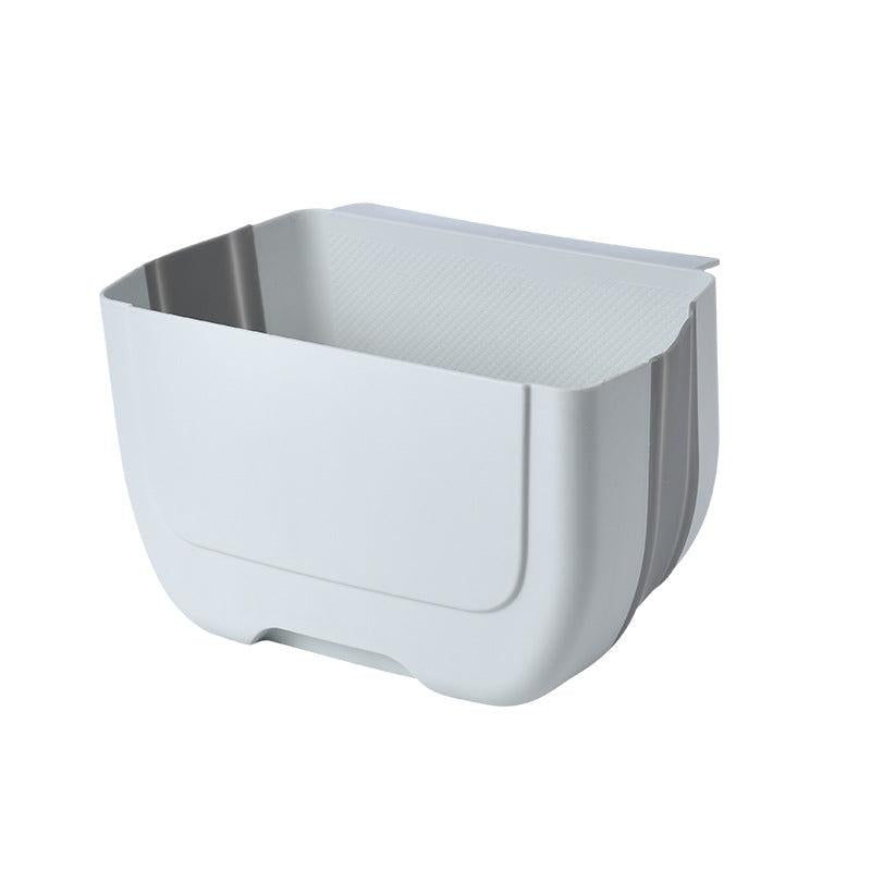 Wall-mounted Kitchen Trash Can Car Storage Bin Foldable Hanging Trash Can