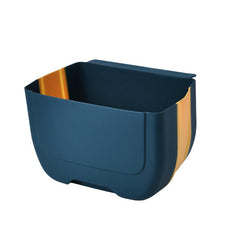 Wall-mounted Kitchen Trash Can Car Storage Bin Foldable Hanging Trash Can