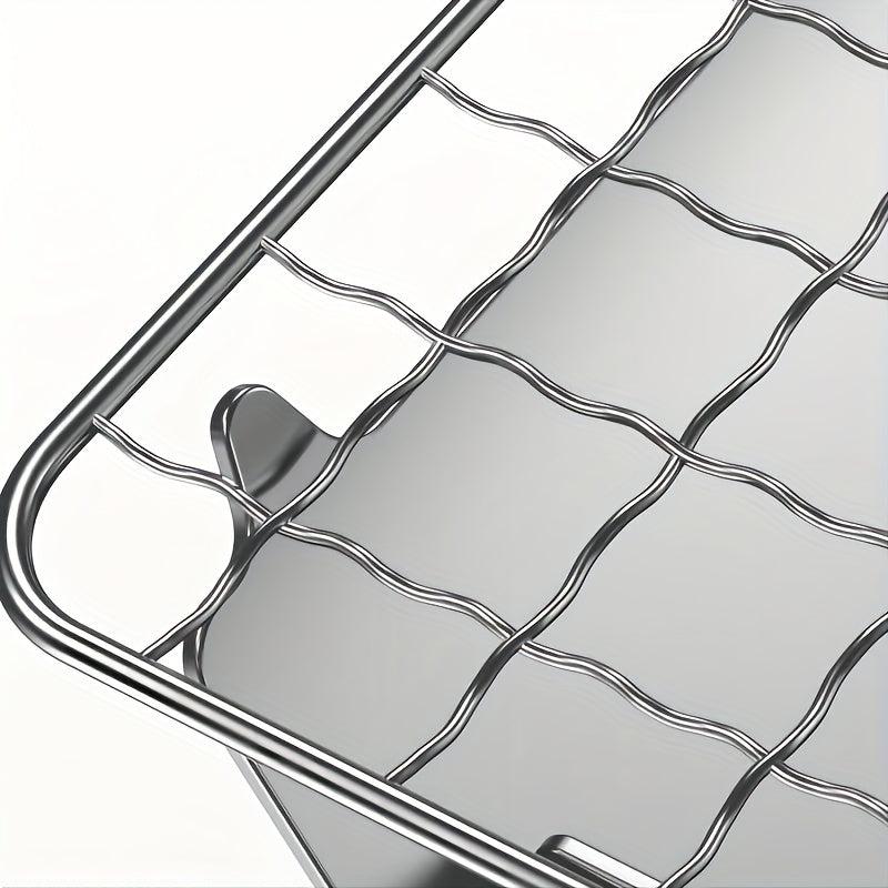 Compact Stainless Steel Charcoal Grill for Outdoor BBQs Camping Parties