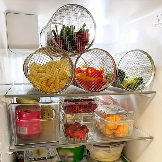 Stainless Steel BBQ Net Tube with Rotating Drum Cage