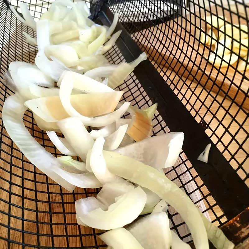 Stainless Steel BBQ Net Tube with Rotating Drum Cage