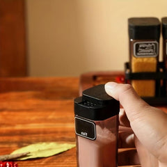 4 Piece BBQ Spice Bottle Set - Outdoor BBQ Storage