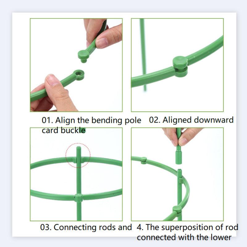 1pc Double Deck Spliceable Plant Support Ring