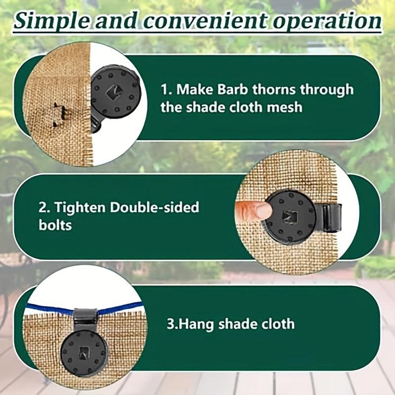 20pcs Sunshade Clips Plastic Grommet Film Shading Net Installation