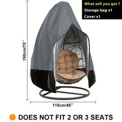 Waterproof Double Hanging Swing Egg Chair Cover Outdoor