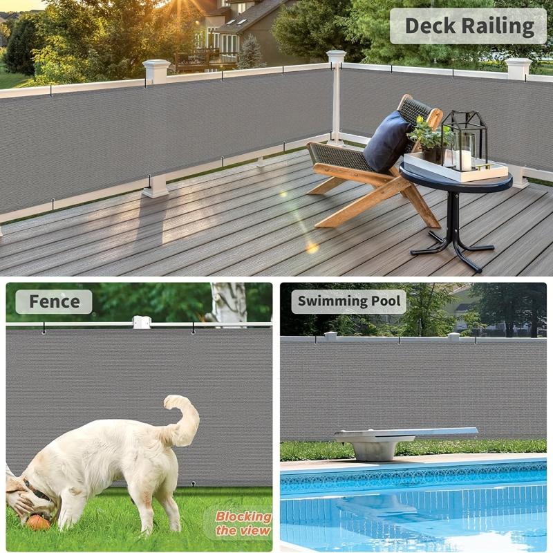 Stylish Balcony Privacy Screen for Deck Pool Fence Railing