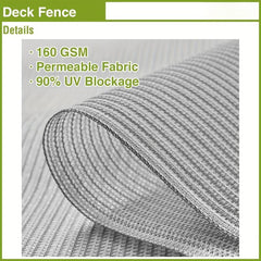 Stylish Balcony Privacy Screen for Deck Pool Fence Railing